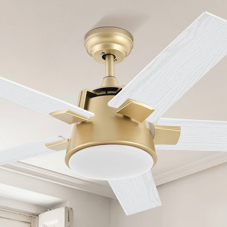 AYHB♡F Breezary Hector II 65 in. Integrated LED Indoor Black-Blade